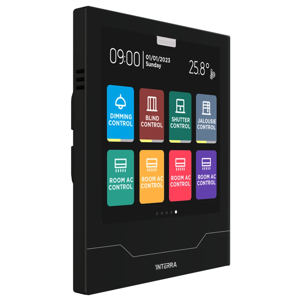 Interra iX4, 4" KNX Touchpanel, Schwarz